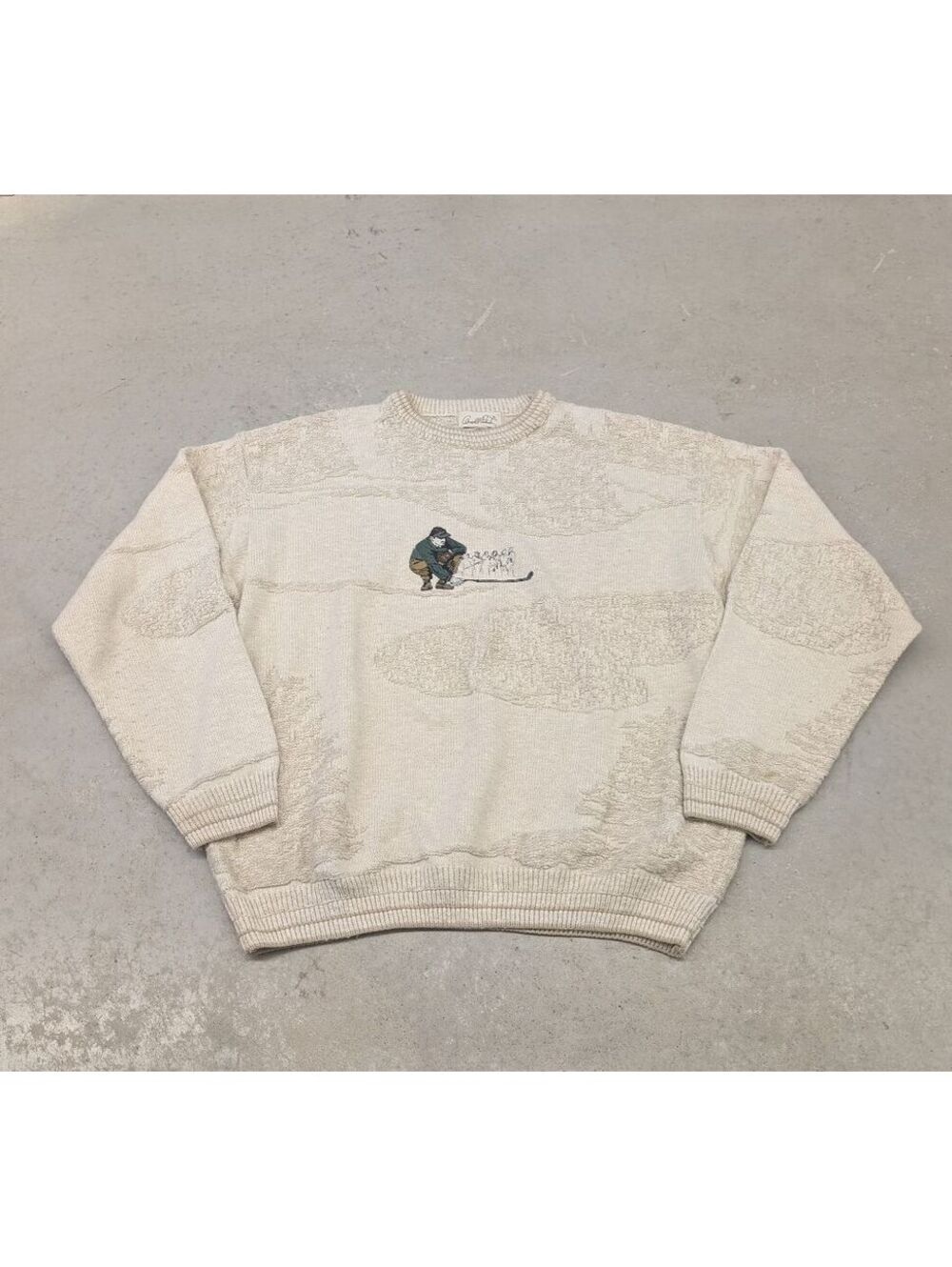 Vintage 90s Arnold Palmer Embroidered Knit Sweater